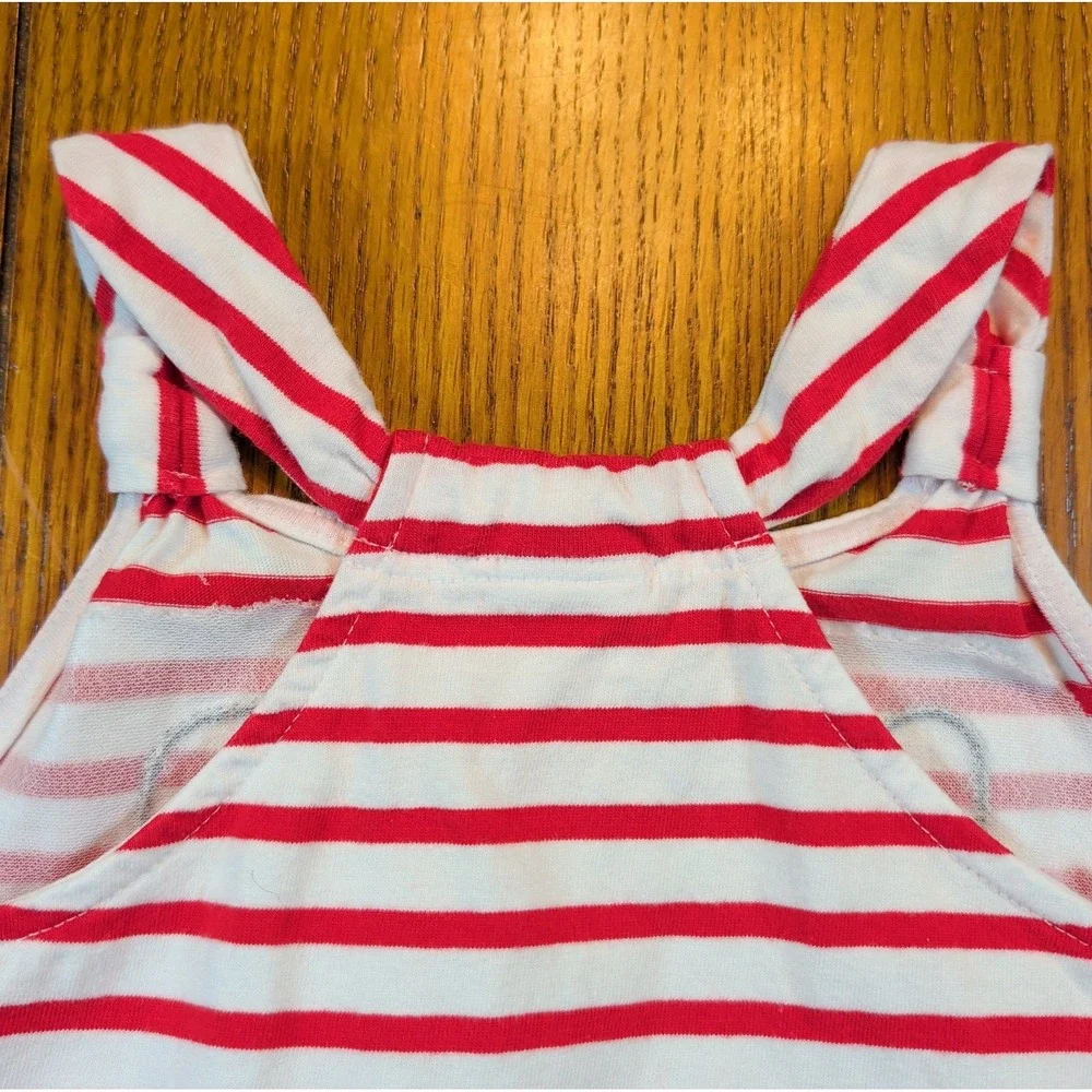 Gymboree Girls Red White & Cute Size 6 Tank Top & Shorts Set 4th Of July USA